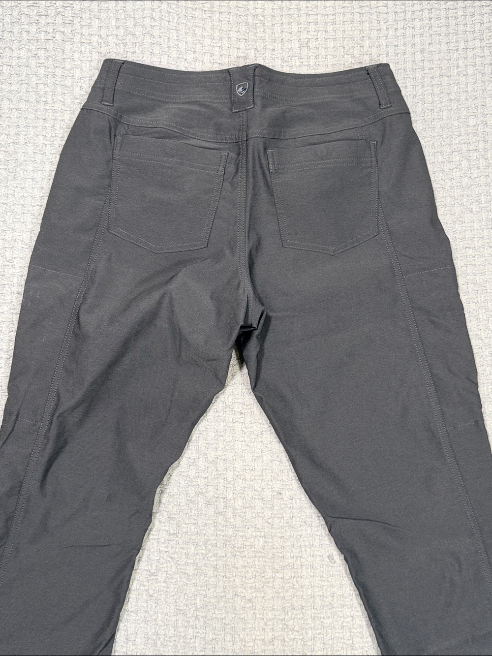 Kuhl Trekr Hiking Pants Women's Charcoal Cargo Cinch Up Legs Size 6 Long - Picture 6 of 16
